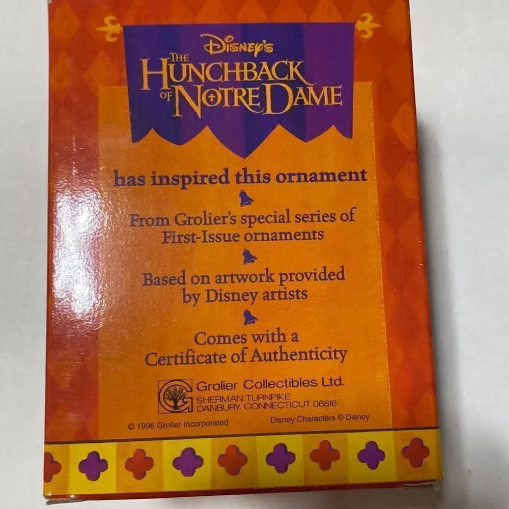 Disney Multicolor Quasimodo The Hunchback of Notre Dame Grolier Christmas Orname